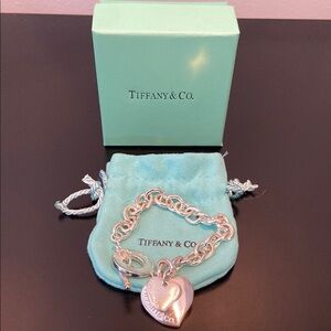 Tiffany & Co. Silver Heart Tag Bracelet
